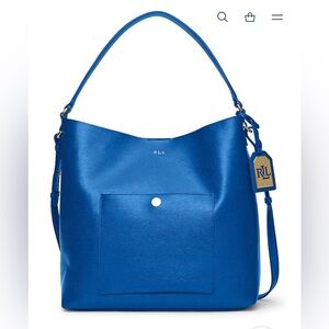 Ralph Lauren leather Blue Shoulder Bag